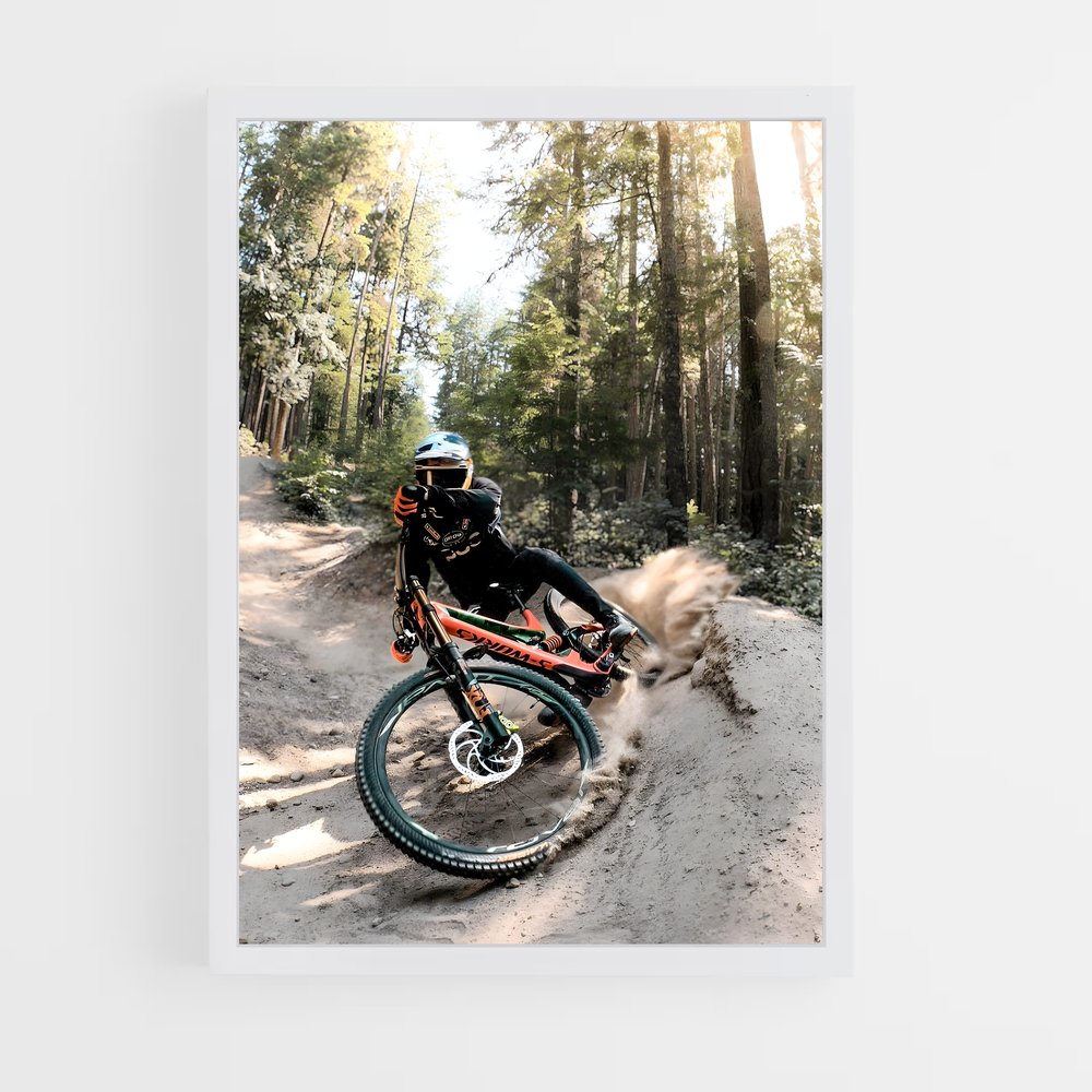 Poster Mountain biking – affiche Cyclisme (vue 3)